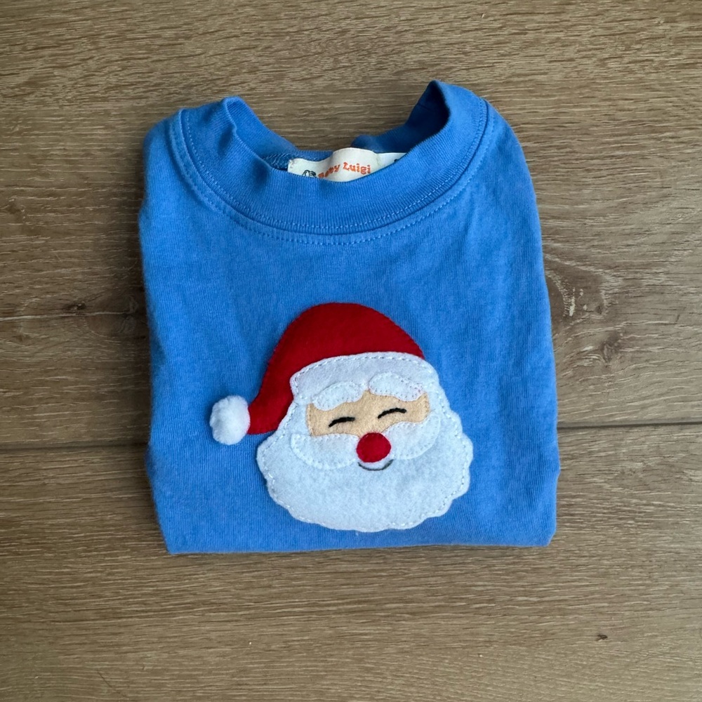 Baby Luigi Toddler Santa Long Sleeve Tee